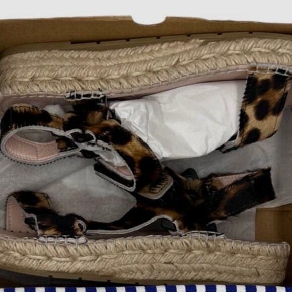 Manebi Women's Brown Leopard Espadrille Sandal Shoe Sz US 9 / EU 40 MSRP $185 - Picture 9 of 9